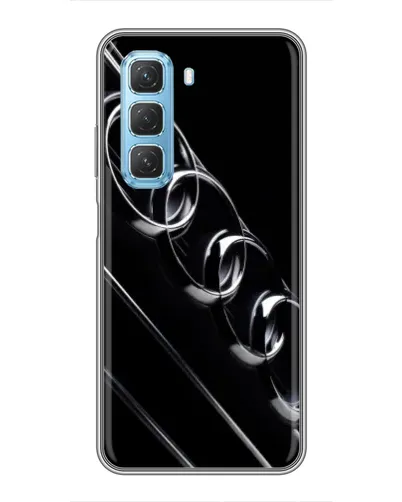 Чехол для Infinix Hot 50 5G с картинкой «Audi — абстрактные кольца»