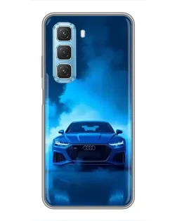 Чехол для Infinix Hot 50 5G с картинкой «Audi — голубая энергия» Чехол для Infinix Hot 50 5G с картинкой «Audi — голубая энергия»