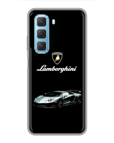 Чехол для Infinix Hot 50 5G с картинкой «Логотип Lamborghini классика»
