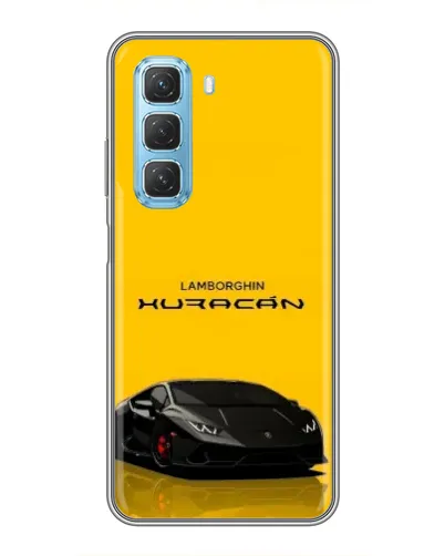 Чехол для Infinix Hot 50 5G с картинкой «Lamborghini Huracan черный»