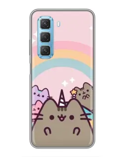 Чехол для Infinix Hot 50 5G с картинкой «Единорог Pusheen»