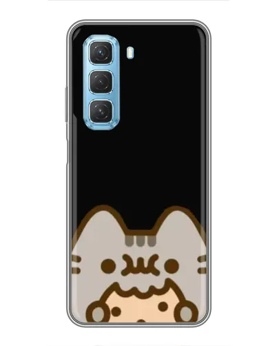Чехол для Infinix Hot 50 5G с картинкой «Пушин на черном»