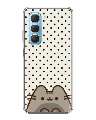 Чехол для Infinix Hot 50 5G с картинкой «Пушин в горошек»