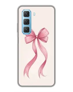 Чехол для Infinix Hot 50 5G с картинкой «Розовый бант»