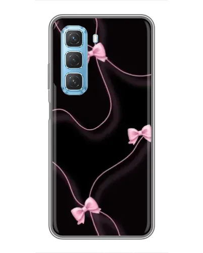 Чехол для Infinix Hot 50 5G с картинкой «Розовые ленты»