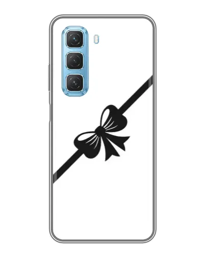 Чехол для Infinix Hot 50 5G с картинкой «Диагональный бант»