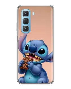Чехол для Infinix Hot 50 5G с картинкой «Стич ест шоколад» Чехол для Infinix Hot 50 5G с картинкой «Стич ест шоколад»