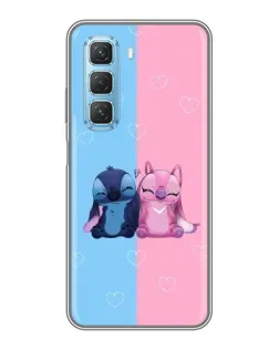 Чехол для Infinix Hot 50 5G с картинкой «Stitch и Angel Love» Чехол для Infinix Hot 50 5G с картинкой «Stitch и Angel Love»