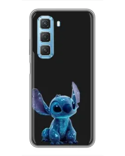 Чехол для Infinix Hot 50 5G с картинкой «Стич на черном» Чехол для Infinix Hot 50 5G с картинкой «Стич на черном»