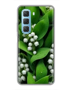 Чехол для Infinix Hot 50 5G с картинкой «Ландыши в зелени»