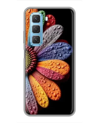 Чехол для Infinix Hot 50 5G с картинкой «Радужный цветок» Чехол для Infinix Hot 50 5G с картинкой «Радужный цветок»