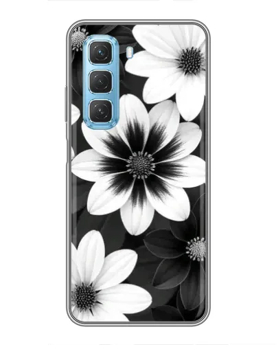 Чехол для Infinix Hot 50 5G с картинкой «Монохромные астры» Чехол для Infinix Hot 50 5G с картинкой «Монохромные астры»