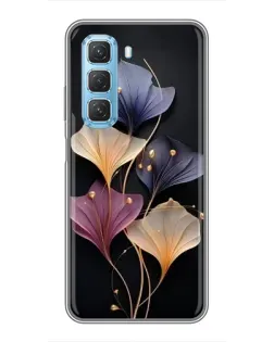 Чехол для Infinix Hot 50 5G с картинкой «Лиловые цветы грации»