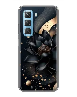 Чехол для Infinix Hot 50 5G с картинкой «Черный лотос»