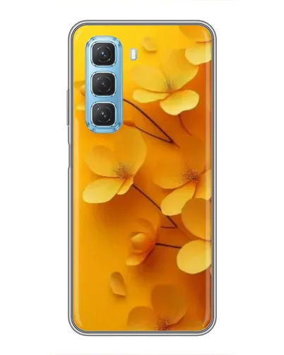 Чехол для Infinix Hot 50 5G с картинкой «Золотые лепестки» Чехол для Infinix Hot 50 5G с картинкой «Золотые лепестки»