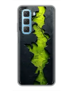 Чехол для Infinix Hot 50 5G с картинкой «Салатовый разлом скалы» Чехол для Infinix Hot 50 5G с картинкой «Салатовый разлом скалы»