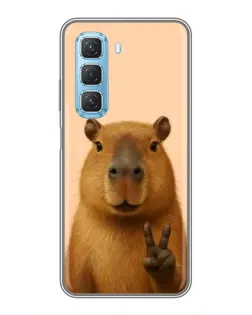 Чехол для Infinix Hot 50 5G с картинкой «Капибара виктория» Чехол для Infinix Hot 50 5G с картинкой «Капибара виктория»