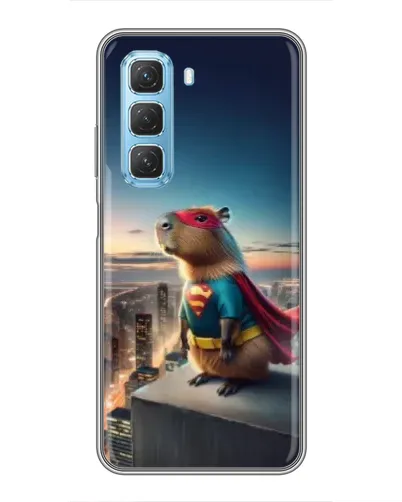 Чехол для Infinix Hot 50 5G с картинкой «Капи-мен супергерой» Чехол для Infinix Hot 50 5G с картинкой «Капи-мен супергерой»