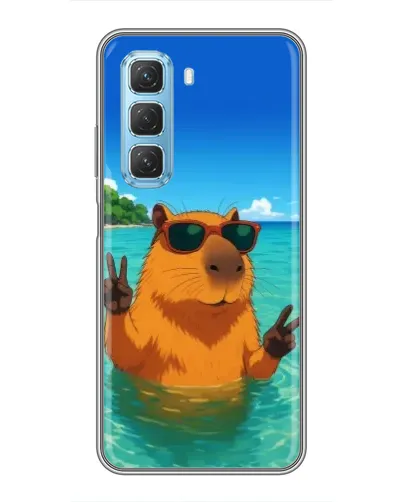 Чехол для Infinix Hot 50 5G с картинкой «Морская капибара» Чехол для Infinix Hot 50 5G с картинкой «Морская капибара»