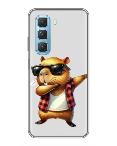 Чехол для Infinix Hot 50 5G с картинкой «Капибара рэпер даб» Чехол для Infinix Hot 50 5G с картинкой «Капибара рэпер даб»