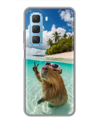 Чехол для Infinix Hot 50 5G с картинкой «Капибара на море» Чехол для Infinix Hot 50 5G с картинкой «Капибара на море»
