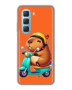 Чехол для Infinix Hot 50 5G с картинкой «Капибара на скутере» Чехол для Infinix Hot 50 5G с картинкой «Капибара на скутере»