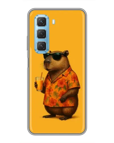 Чехол для Infinix Hot 50 5G с картинкой «Капибара на отдыхе» Чехол для Infinix Hot 50 5G с картинкой «Капибара на отдыхе»