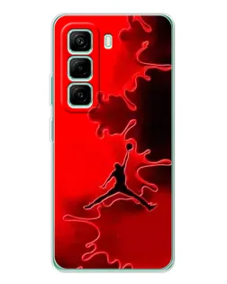 Чехол для Infinix Hot 50 Pro Plus с картинкой «Jordan Red Smoke»