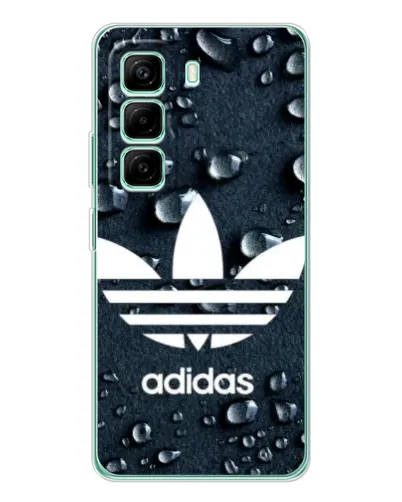 Чехол для Infinix Hot 50 Pro Plus с картинкой «Adidas Trefoil Blue»