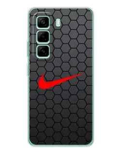 Чехол для Infinix Hot 50 Pro Plus с картинкой «Nike — карбоновая сетка»