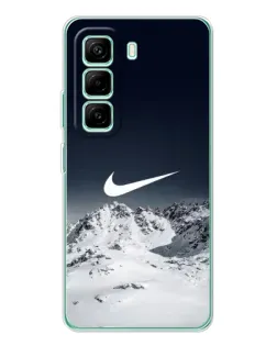 Чехол для Infinix Hot 50 Pro Plus с картинкой «Nike — зимние горы»