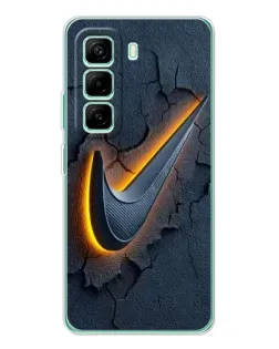 Чехол для Infinix Hot 50 Pro Plus с картинкой «Объемный логотип Найк»
