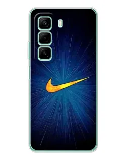 Чехол для Infinix Hot 50 Pro Plus с картинкой «Синий пульс Nike»