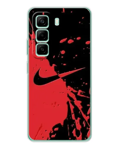 Чехол для Infinix Hot 50 Pro Plus с картинкой «Красные брызги Nike» Чехол для Infinix Hot 50 Pro Plus с картинкой «Красные брызги Nike»