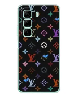 Чехол для Infinix Hot 50 Pro Plus с картинкой «Цветная монограмма LV»