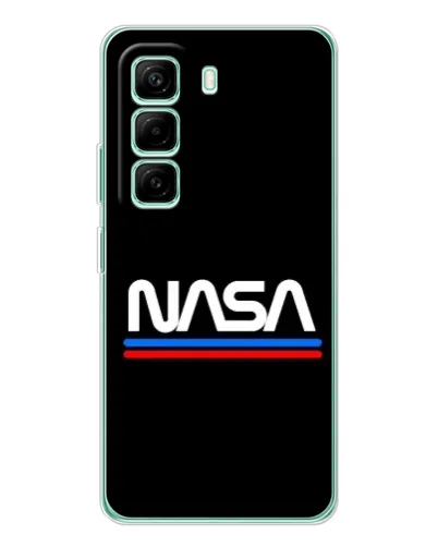Чехол для Infinix Hot 50 Pro Plus с картинкой «NASA — классика Red Blue»