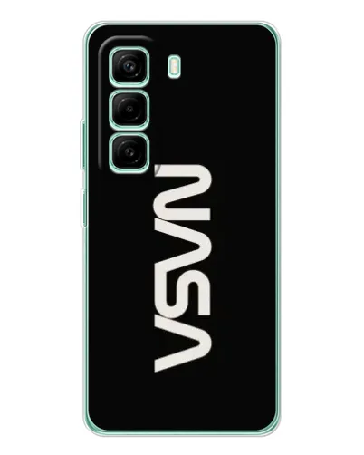 Чехол для Infinix Hot 50 Pro Plus с картинкой «NASA — вертикальный логотип»