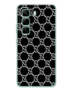 Чехол для Infinix Hot 50 Pro Plus с картинкой «Gucci — сетчатый паттерн»