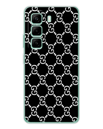 Чехол для Infinix Hot 50 Pro Plus с картинкой «Gucci — сетчатый паттерн»