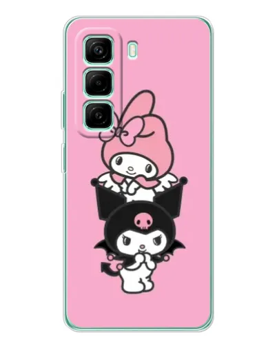 Чехол для Infinix Hot 50 Pro Plus с картинкой «My Melody и Kuromi»