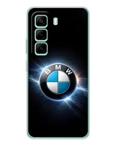 Чехол для Infinix Hot 50 Pro Plus с картинкой «BMW — неоновое сияние»