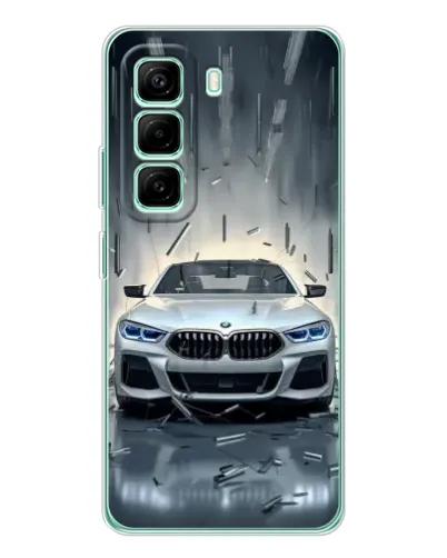Чехол для Infinix Hot 50 Pro Plus с картинкой «BMW в свете фар»