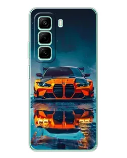 Чехол для Infinix Hot 50 Pro Plus с картинкой «BMW — золотая эмблема»