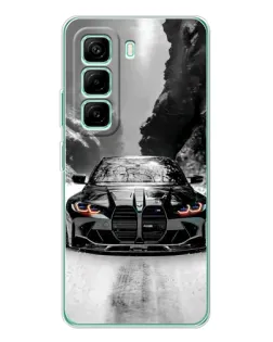 Чехол для Infinix Hot 50 Pro Plus с картинкой «BMW — акварельный дрифт»