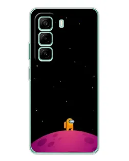Чехол для Infinix Hot 50 Pro Plus с картинкой «Одинокий герой на планете»