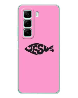 Чохол для Infinix Hot 50 Pro Plus з картинкою «Рожевий символ Jesus»