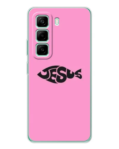 Чохол для Infinix Hot 50 Pro Plus з картинкою «Рожевий символ Jesus» Чохол для Infinix Hot 50 Pro Plus з картинкою «Рожевий символ Jesus»