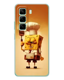 Чехол для Infinix Hot 50 Pro Plus с картинкой «Губка Боб повар»