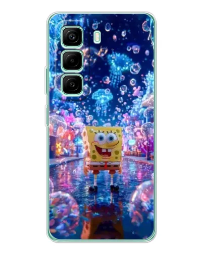 Чехол для Infinix Hot 50 Pro Plus с картинкой «Неоновый океан»