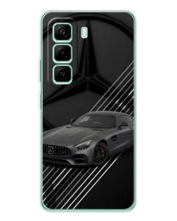 Чехол для Infinix Hot 50 Pro Plus с картинкой «Mercedes AMG — графика»